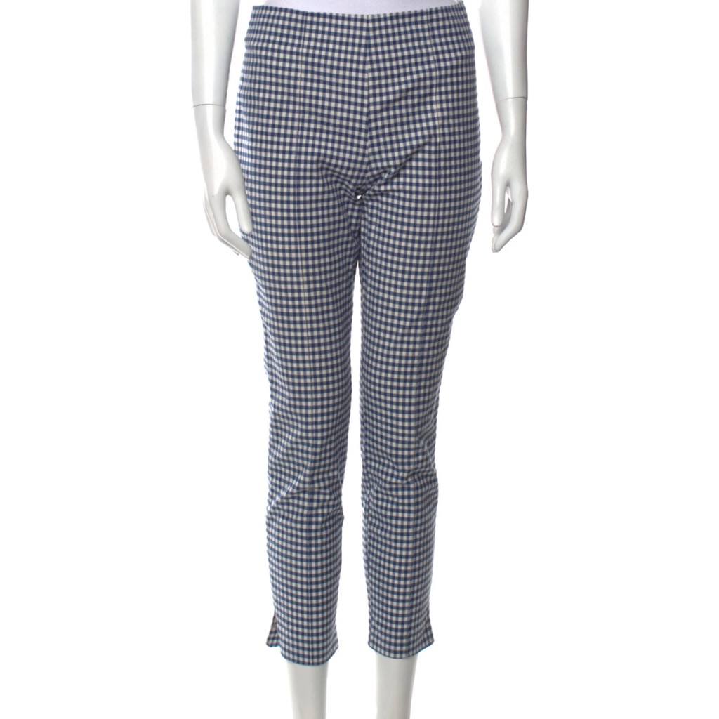 Veronica Beard Plaid Skinny Leg Pants Sz 2 Nwot